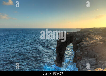 Stati Uniti d'America, Hawaii, la Big Island, Parco Nazionale dei Vulcani delle Hawaii, Costa Sud Foto Stock