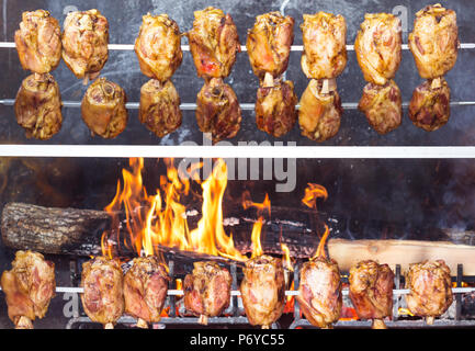 Il tedesco le cosce di maiale / il fuso a snodo / barbecue Foto Stock