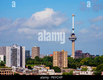 Skyline con Euromast, Rotterdam South Holland, Paesi Bassi Foto Stock