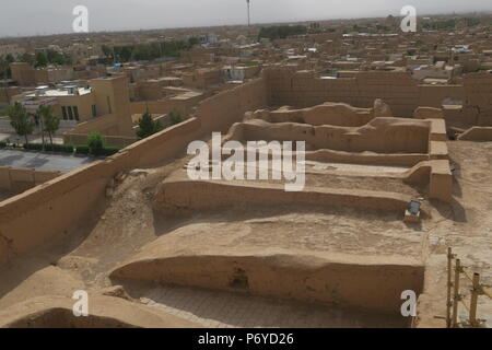 Narin Qal'eh o Narin Castello, Meybod, Iran. Foto Stock