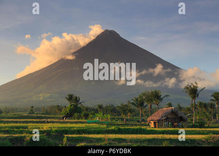 Filippine, Souteastern Luzon, Bicol, Vulcano Mayon Foto Stock