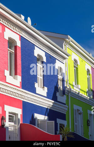 Case colorate in De Waterkant, Cape Town, Western Cape, Sud Africa Foto Stock