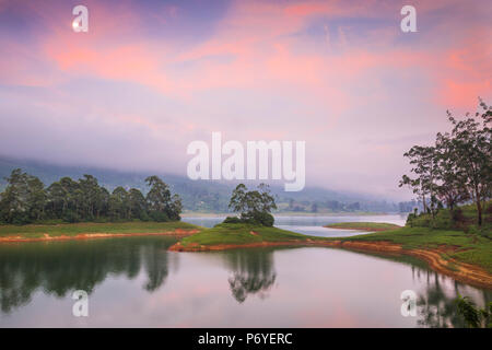 Sri Lanka, Hatton, Castlereagh Lago Foto Stock