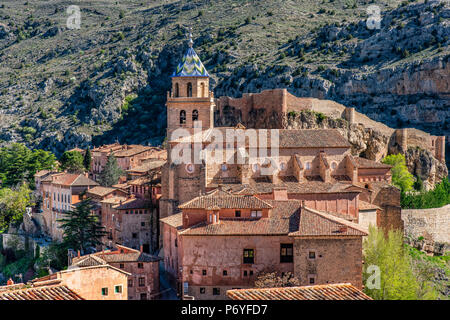 Cattedrale, Albarracin, Aragona, Spagna Foto Stock