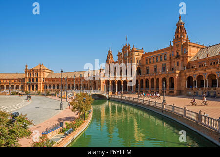 Plaza de Espana, Sevilla, Andalusia, Spagna Foto Stock