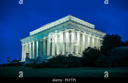 Stati Uniti d'America, il Distretto di Columbia, Washington, il Lincoln Memorial Foto Stock