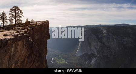 Taft point, Yosemite National Park, California, Stati Uniti d'America Foto Stock