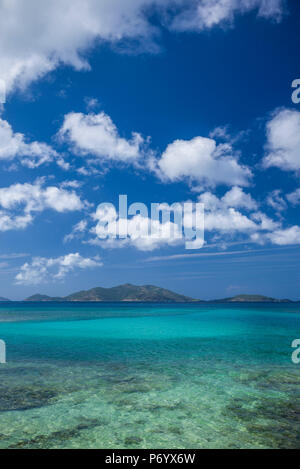 Isole Vergini Britanniche, Tortola, Apple Bay, seascape Foto Stock