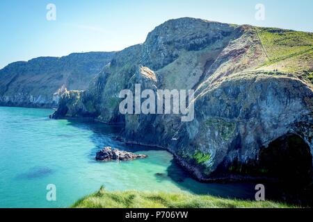 21/06/2018. Irlanda del Nord, Regno Unito. Il Giants Causeway in Irlanda del Nord.Foto di Andrew Parsons/ Parsons Media Ltd Foto Stock