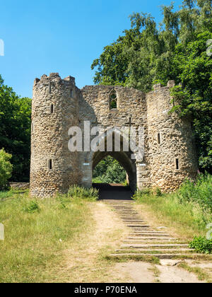 Sham Castello a Roundhay Park Roundhay Leeds West Yorkshire Inghilterra Foto Stock