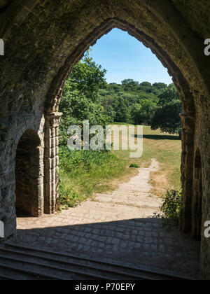 Sham Castello a Roundhay Park Roundhay Leeds West Yorkshire Inghilterra Foto Stock