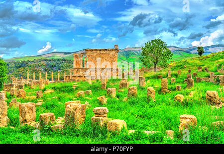 Berbero-Roman rovine di Djemila in Algeria Foto Stock