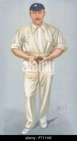 Inglese: Caricatura di George Hirst, Yorkshire e Inghilterra cricketer. Leggere la didascalia "Yorkshire'. 20 Agosto 1903 22 George Hirst Foto Stock