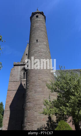 Brechin Round Tower Brechin Angus Scozia Luglio 2018 Foto Stock