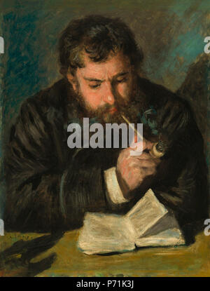 Auguste Renoir, Claude Monet, francese, 1841 - 1919, 1872, olio su tela, la raccolta del sig. e della sig.ra Paolo Mellon 63 Pierre-Auguste Renoir - Claude Monet (Le Liseur) Foto Stock