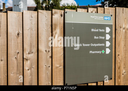 Chase Farm Hospital di Enfield london Foto Stock