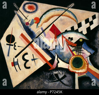 Inglese: Croce Bianca da Vasily Kandinsky, 1922, olio su tela, 39 9/16 x 43 9/16 pollici (100,5 x 110.6 cm), la Collezione Peggy Guggenheim di Venezia . 1922 26 Croce Bianca da Vasily Kandinsky, 1922 Foto Stock
