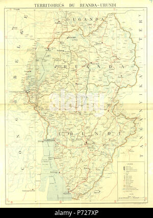 Français : Territoires du Ruanda-Urundi . Il 20 gennaio 2014, 15:32:39 56 RUANDA URUNDI Foto Stock
