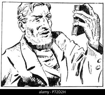 Slovenščina: Ilustracija Jožeta Beranka za slikanico Josipa Podmilšaka Žalost in veselje, Slovenski dom 1941 . 1941 6 BeranekZV301 Foto Stock