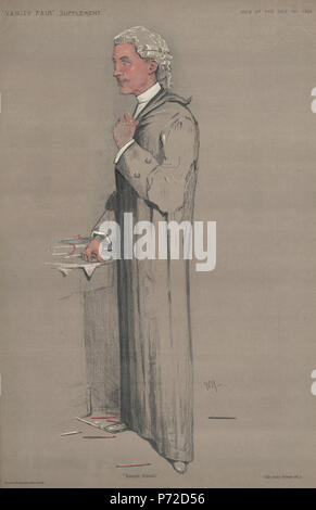 Gli uomini del giorno No.1301: Caricatura di Sir Simon JA Kt KC. La didascalia recita: 'Semplice Simon' . 18 Ottobre 1911 51 John Allsebrook Simon, Vanity Fair, 1911-10-18 Foto Stock