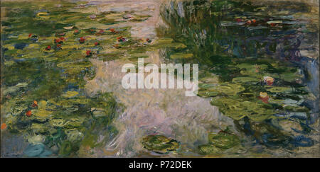 . Inglese: Ninfee tra il 1917 e il 1919 166 Claude Monet - Ninfee, 1917-1919 Foto Stock