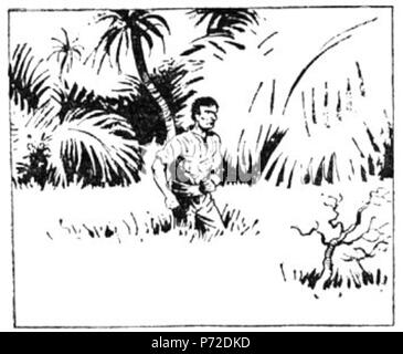 Slovenščina: Ilustracija Jožeta Beranka za slikanico Josipa Podmilšaka Žalost in veselje, Slovenski dom 1941 . 1941 7 BeranekZV392 Foto Stock