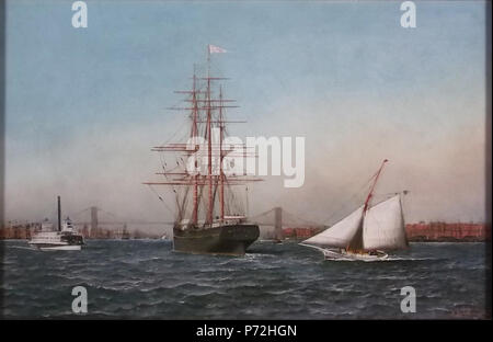 . Samar nel porto di New York 1885 46 Samar nel porto di New York Foto Stock