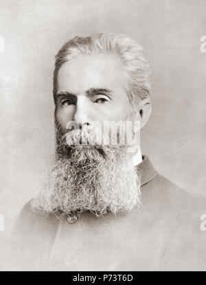 Herman Melville, 1819 - 1891. Romanziere americano, breve storia scrittore e poeta americano di periodo rinascimentale. Dopo una stampa contemporanea. Foto Stock