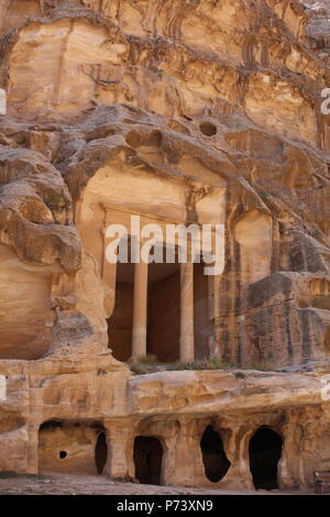 Little Petra Giordania Foto Stock