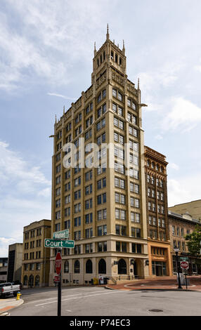 La Jackson edificio nel centro di Asheville, Carolina del Nord Foto Stock