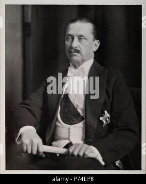 Ritratto di Carl Gustaf Emil Mannerheim Foto Stock