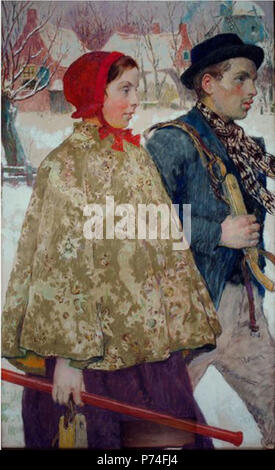 Inverno . 1880-90 circa 1 'invernali' da Gari Melchers, c. 1880-90 Foto Stock