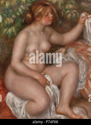 . Dopo il bagno (La sortie du bain) 1910 62 Pierre-Auguste Renoir - Dopo il bagno (La sortie du bain) - BF142 - Barnes Foundation Foto Stock