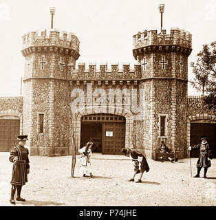 Ingresso a 'Old London", la Mostra franco-britannique a White City di Londra nel 1908 Foto Stock