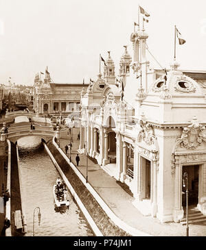 Palazzo francese di Arti Applicate, il Salone franco-britannique a White City di Londra nel 1908 Foto Stock