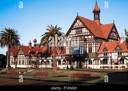 Museo di Rotorua esterno a Rotorua, Nuova Zelanda Foto Stock