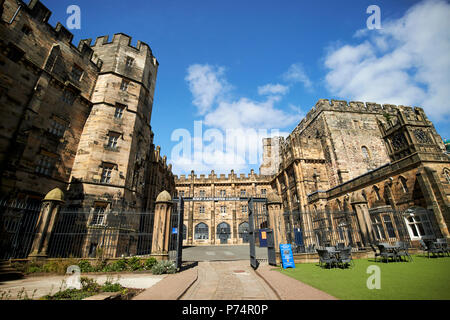 Interno di Lancaster Castle con prigione maschio a sinistra tenere e debitori prigione a destra lancaster England Regno Unito Foto Stock