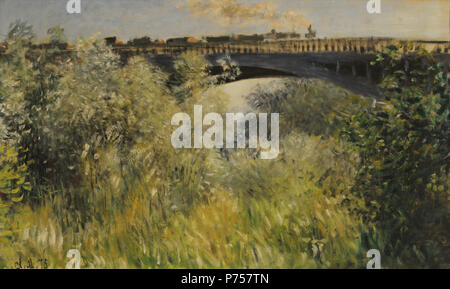 . Français : Le Pont de Argenteuil 1875 27 Claude Monet - Le Pont de Argenteuil, 1875 Foto Stock