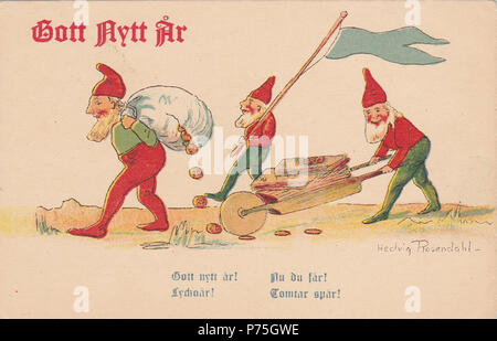 . Scheda di Natale prima di 1930 138 Hedvig Rosendahl - Scheda di Natale1 Foto Stock