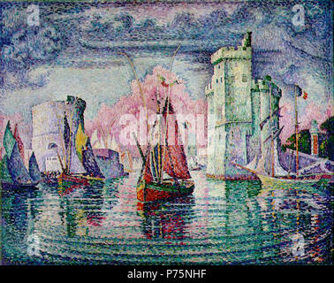 . Francese: Entrée du Port de la Rochelle porto di La Rochelle 1921 177 Paul Signac Port de La Rochelle Foto Stock