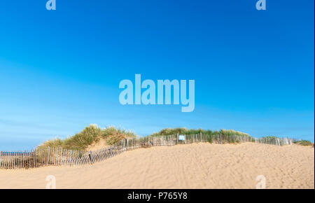 Le dune di sabbia a St Annes in Lancashire. Le dune di sabbia sono le riserve e i siti di particolare interesse scientifico Foto Stock