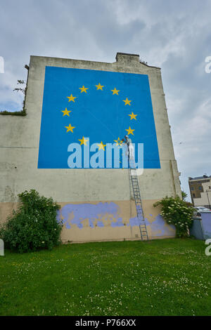 Banksy mural dover Foto Stock