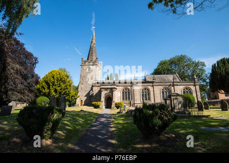 San Edmund la Chiesa, Holme Pierrepont Nottinghamshire, England Regno Unito Foto Stock