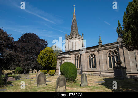 San Edmund la Chiesa, Holme Pierrepont Nottinghamshire, England Regno Unito Foto Stock