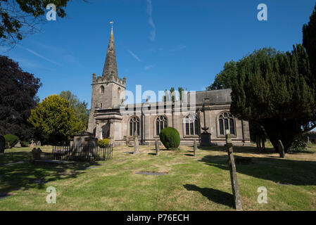 San Edmund la Chiesa, Holme Pierrepont Nottinghamshire, England Regno Unito Foto Stock