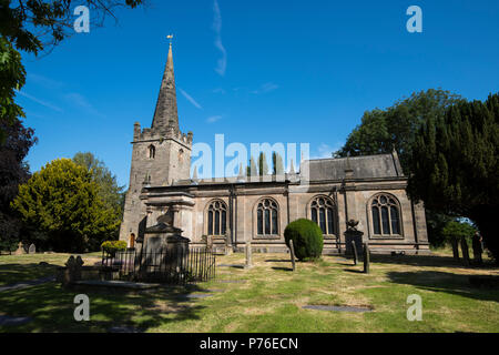 San Edmund la Chiesa, Holme Pierrepont Nottinghamshire, England Regno Unito Foto Stock