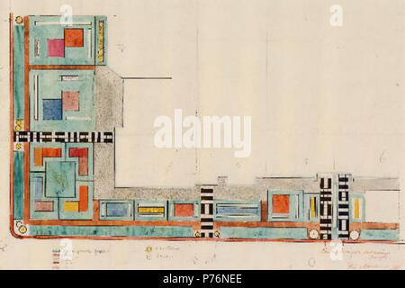 . Colore per la progettazione di giardini, le abitazioni del ceto medio, Drachten Ottobre 1921 221 Theo van Doesburg 239 Foto Stock