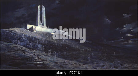 . Inglese: fantasmi di Vimy Ridge . Inglese: fantasmi di Vimy Ridge raffigura i fantasmi della Canadian Corps il Vimy Ridge che circonda la Canadian National Vimy Memorial. . 1931 1 fantasmi di Vimy Ridge Foto Stock