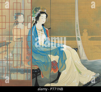 Inglese: Yang Guifei, da Uemura Shoen, Shohaku Art Museum, Nara, Nara, Giappone : . 1922 1 Yang Guifei da Uemura Shoen Shohaku (Museo d'arte) Foto Stock