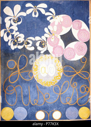 Hilma af Klint: i dieci più grandi, 1907 . 1907 19 Hilma af Klint - 1907 - le dieci più grandi Foto Stock